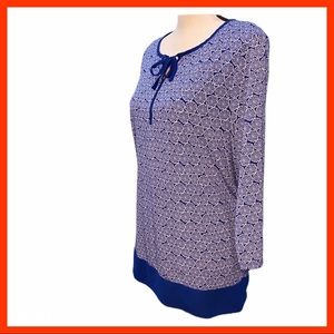 Chico’s Royal Blue Sand Dollar Tunic